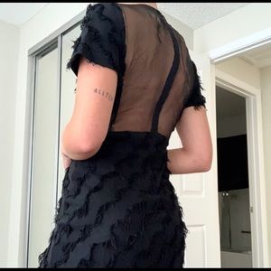 Sandro Little Black Cocktail Dress